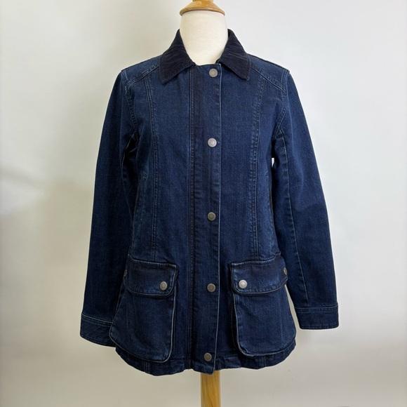 The vermont country store Jackets & Blazers - The Vermont Barn Coat Denim XS